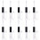 10 riutilizzabili 4 ml per lucidalabbra con tappi e tubo doppio 5