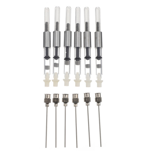 6 pezzi convertitore per stilografica con siringa