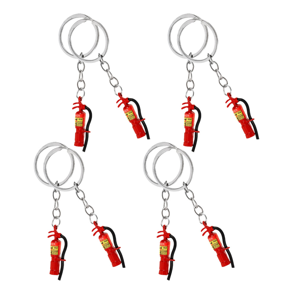 8 Pezzi Mini Estintore Portachiavi In Tema Vigili Del-image