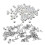 100 pezzi rivetti decorativi 8 mm per borse e 7