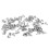 100 pezzi rivetti decorativi 8 mm per borse e 5