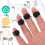 set per tongue drum con adesivi note, portabacchette e plettro 2