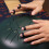 set per tongue drum con adesivi note, portabacchette e plettro 8