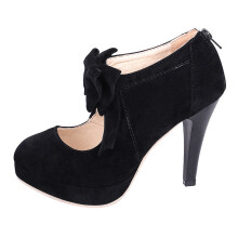 1 paio scarpe con alto , , punta tonda con