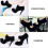 1 paio scarpe con alto , , punta tonda con 11