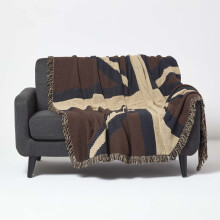 100% Cotton Hand Woven Union Jack Flag Throw - Limited Edition, 150 x 200 cm