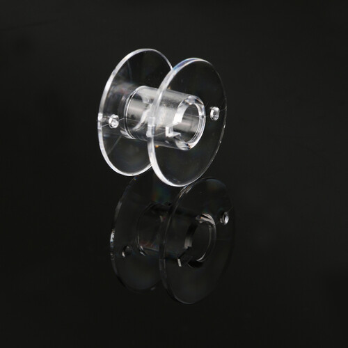 50 trasparenti per cucire con 2 set spolette e custodia 2