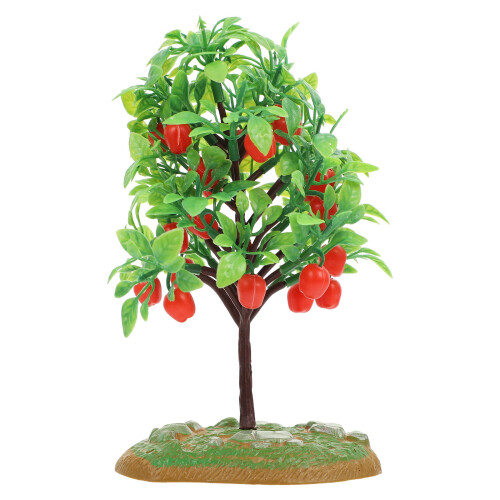 2 pezzi albero frutta simulata, decorazioni e paesaggio