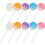 10 in resina con glitter, misto 1