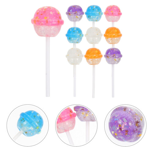 10 in resina con glitter, misto 1