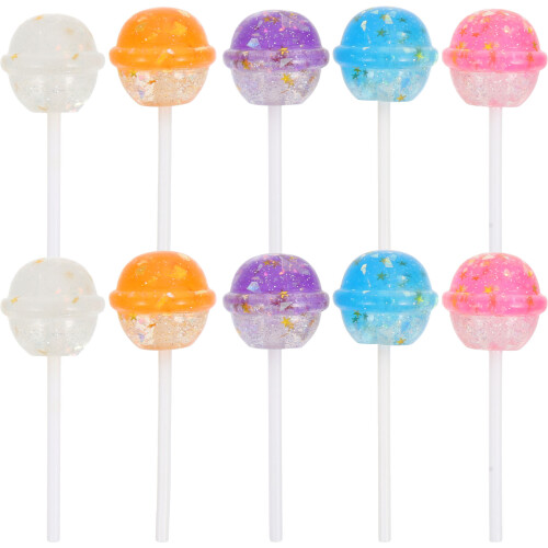 10 in resina con glitter, misto 2