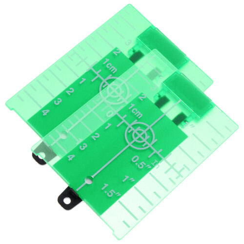 2 piastra target per laser verde con