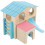 hamsterhuis met schuilplaats, glijbaan, platform en trap 7