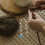 2 pezzi segnamaglie a in metallo per uncinetto e 7