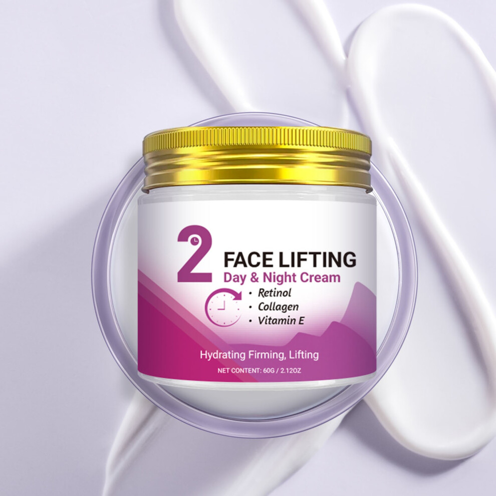 Cream (Multicolor) 2 Minute Face Lift Day Night With Retinol -Aging Firming Moisturizer 60G