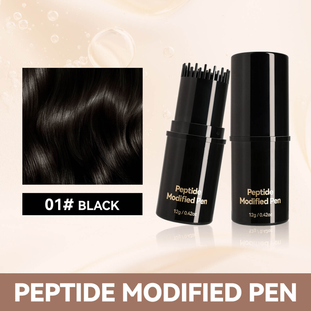(A) Coverage Of White Hair With Built-in Comb And Color Correction Hair Wand