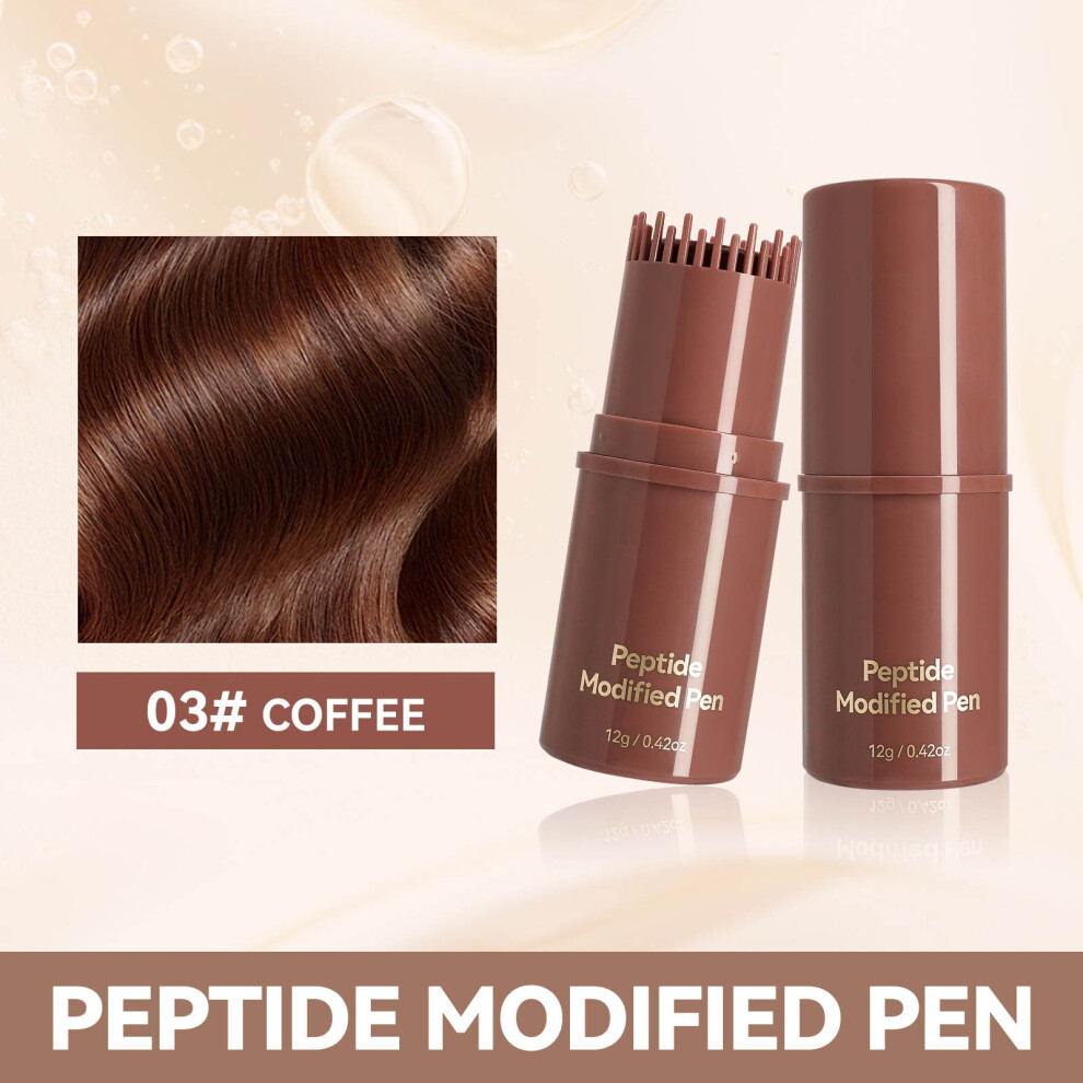 (C) Coverage Of White Hair With Built-in Comb And Color Correction Hair Wand