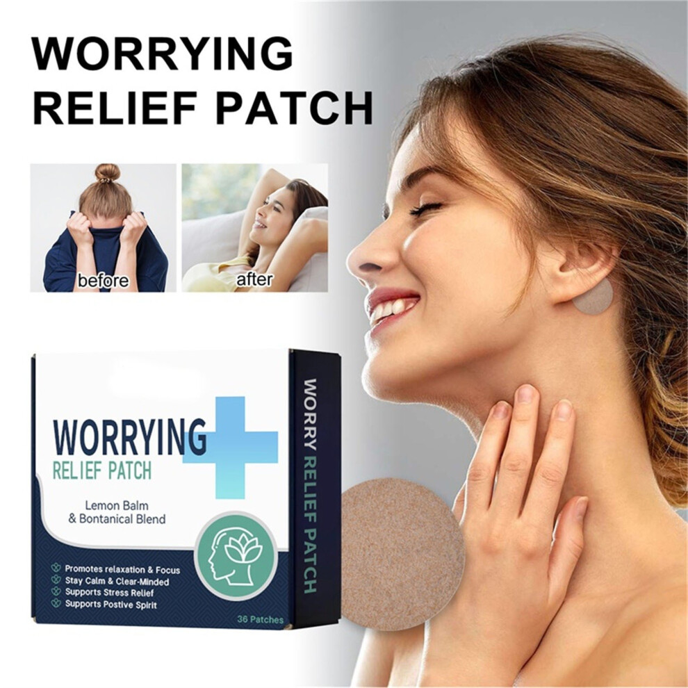 Blue (Blue) Anxiety Relief Patch, Anxiety Relief Patch, Stress Patch, Stress Relief Patch, Worrying Relief Patch For Adults - Natural Mood Support, Energy