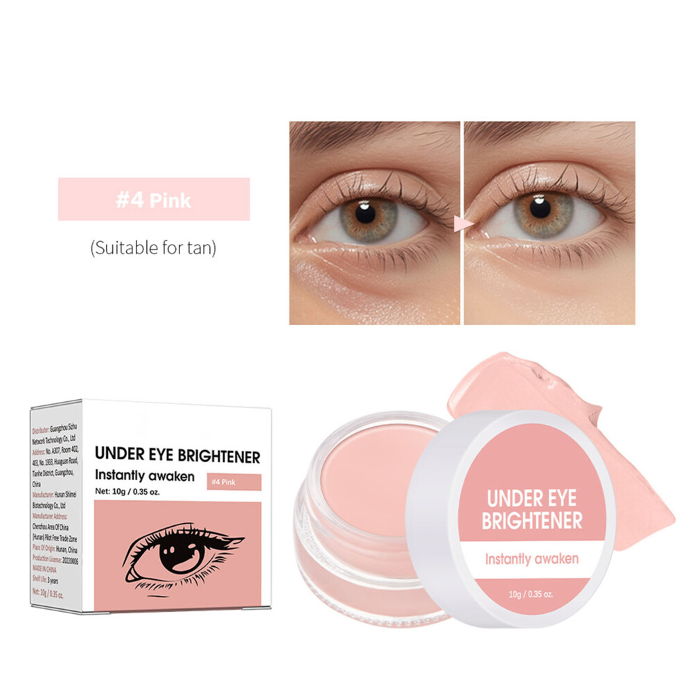 Cream (Multicolor) Eye Brightening Balm - Instant Hydrating Nourishing Eye Brightening Blendable Eye Brightening Pigment Balm