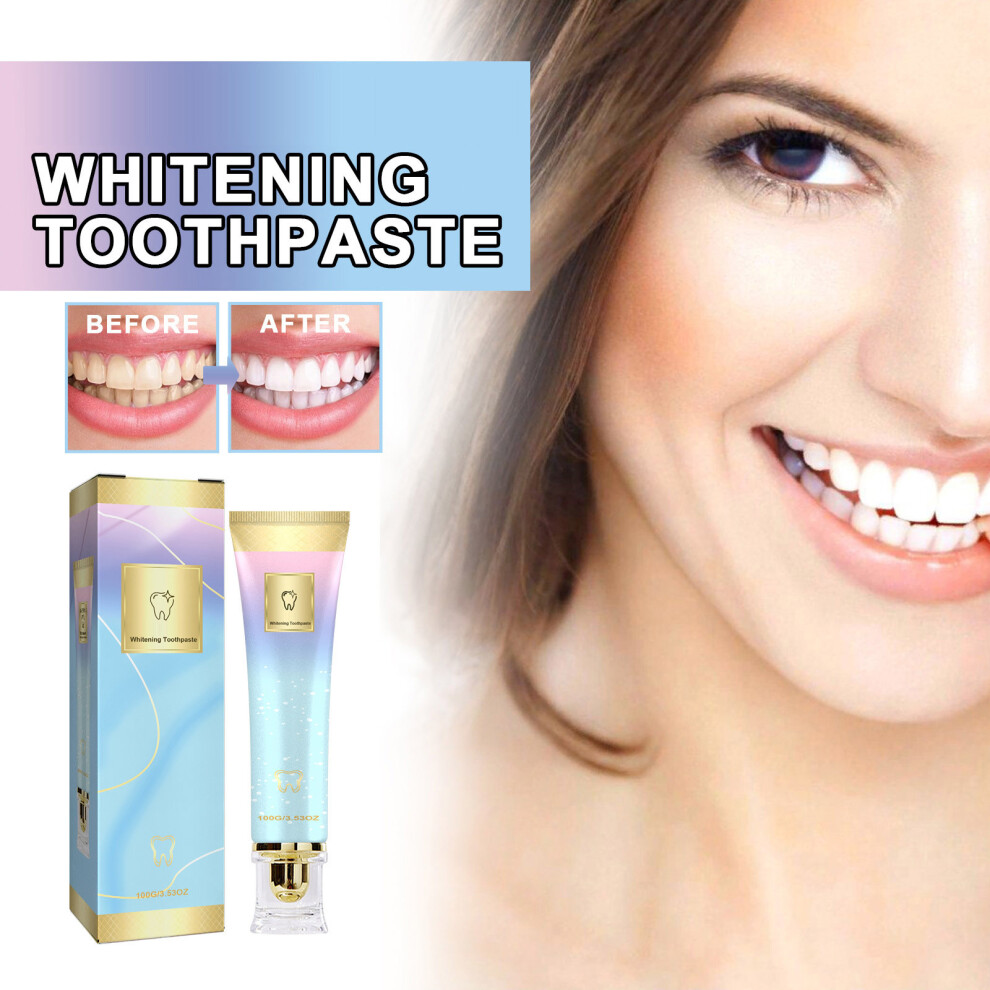 Peach (Multicolor) Whitening Toothpaste Cleaning Fresh Breath Bright Tooth Toothpaste 100G