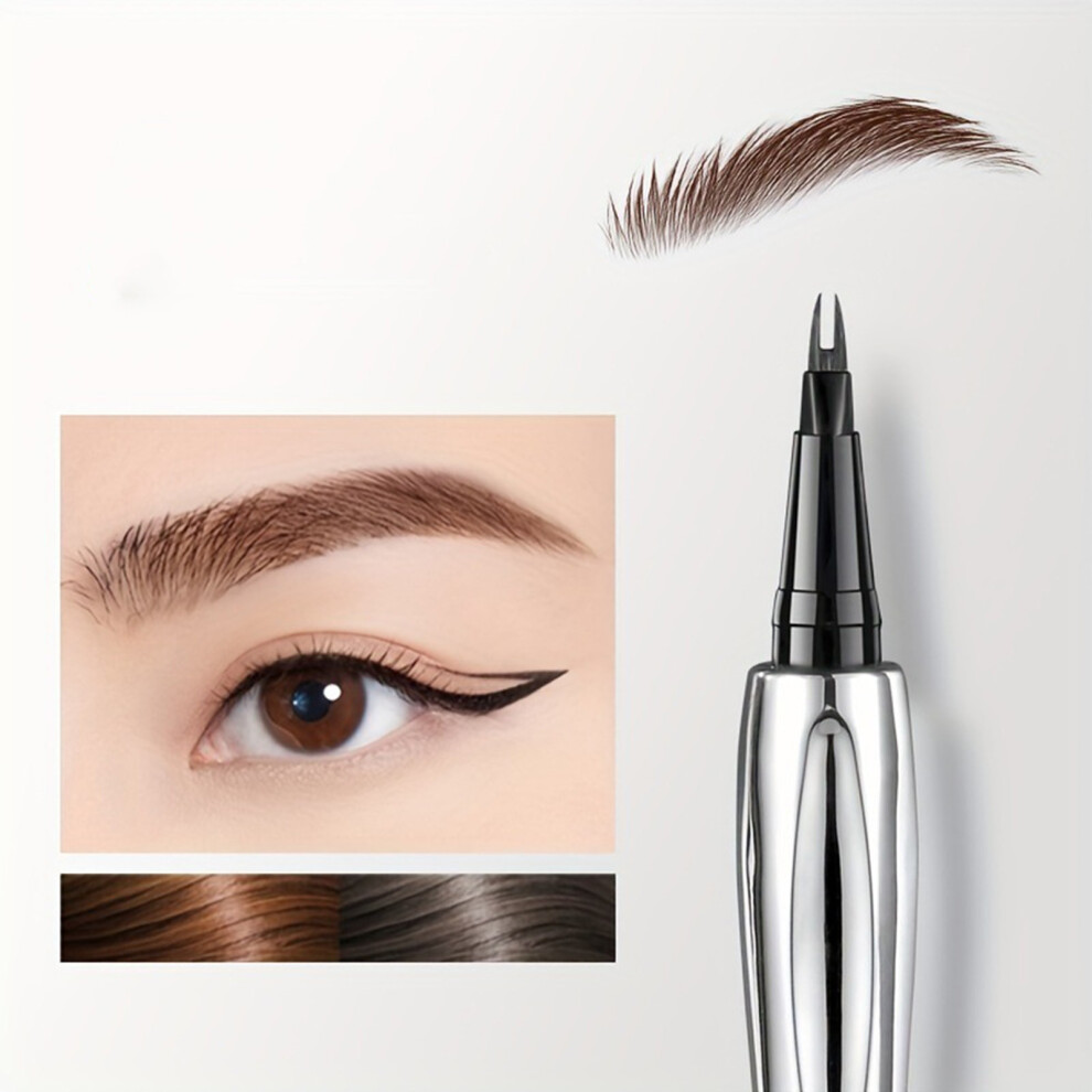 (A) Double Headed Fine Eyebrow Pencil  Waterproof And Sweat  Long Lasting Shaping Natural And Three Dimensional Without Fading