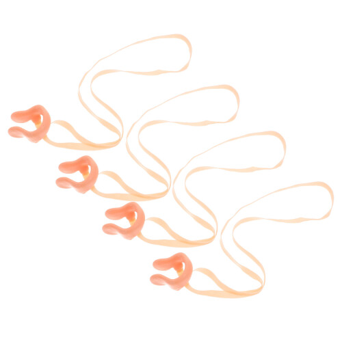 4 clip nasale in silicone con cinghia per adulti e
