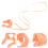 4 clip nasale in silicone con cinghia per adulti e 5