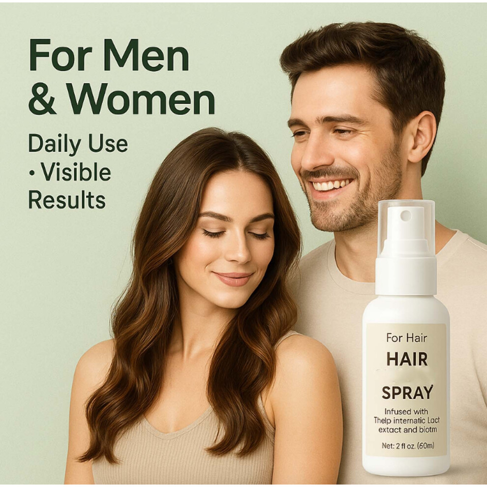 White (White) Hair Care Spray With Oil Is Refreshing And Non Greasy Which Helps To Care For The Scalp Create A Scalp Environment And Create Hair 60Ml