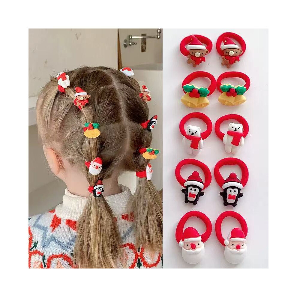 (A) Christmas Children's Headbands And Hair Ties