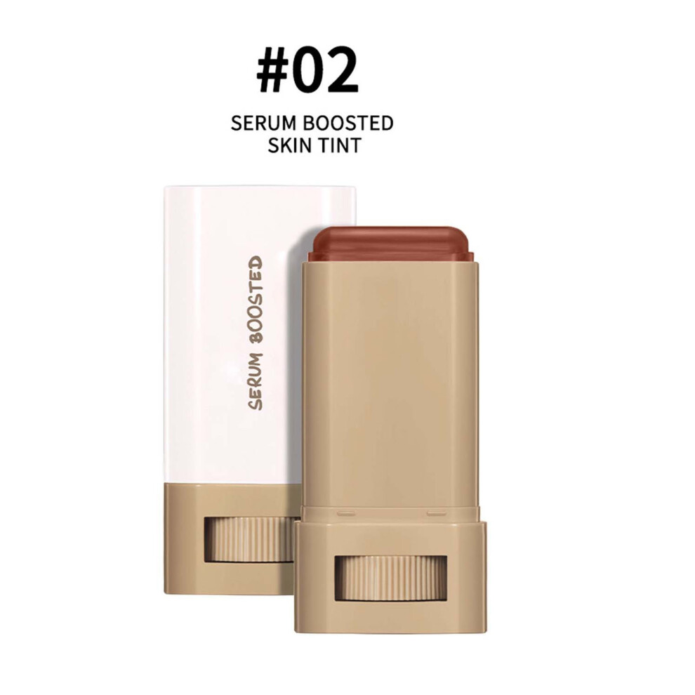 (Multicolor) Multi Color Moisturizing Essenced Stick Natural Fitting Brightening Tone High Gloss Powder Blusher Beauty Stick 18g