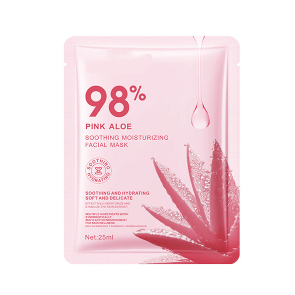 (Multicolor) 98percent  Aloe Soothing Moisturizing Facial Mask The Ultimate Solution For Nourishing  Hydrating And Revitalizing 25ml