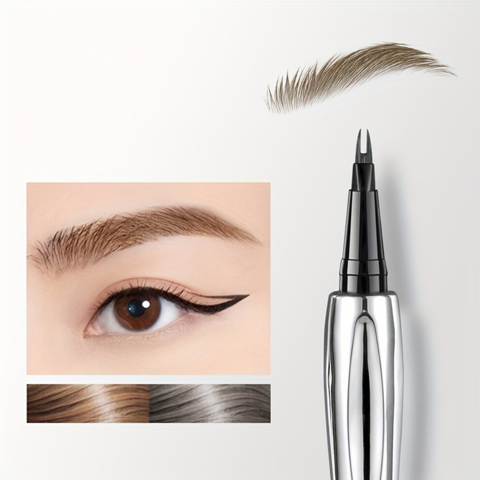 (B) Double Headed Fine Eyebrow Pencil  Waterproof And Sweat  Long Lasting Shaping Natural And Three Dimensional Without Fading