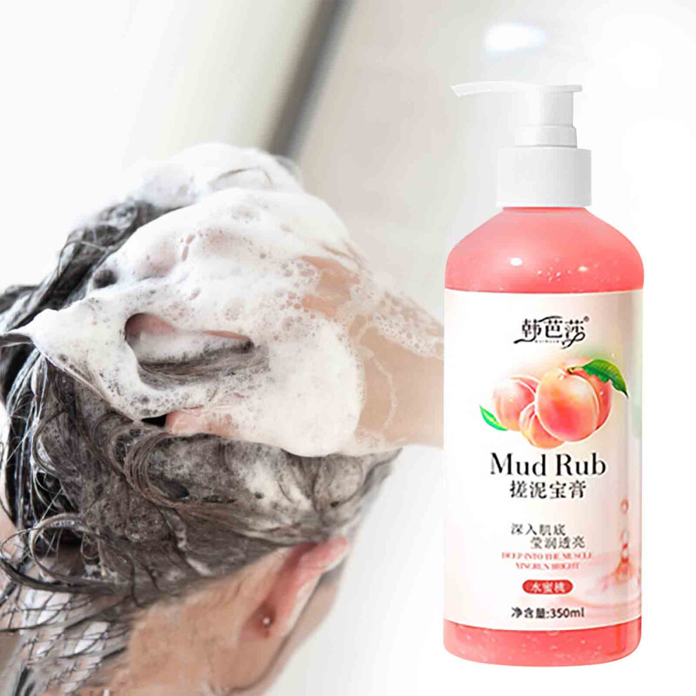 (Multicolor) Removal Rub Mud Treasure Scrub, Men's And Women's Whole Body Exfoliating Dead Skin Scrub Bath Mud Scrub, Body Wash 350ml
