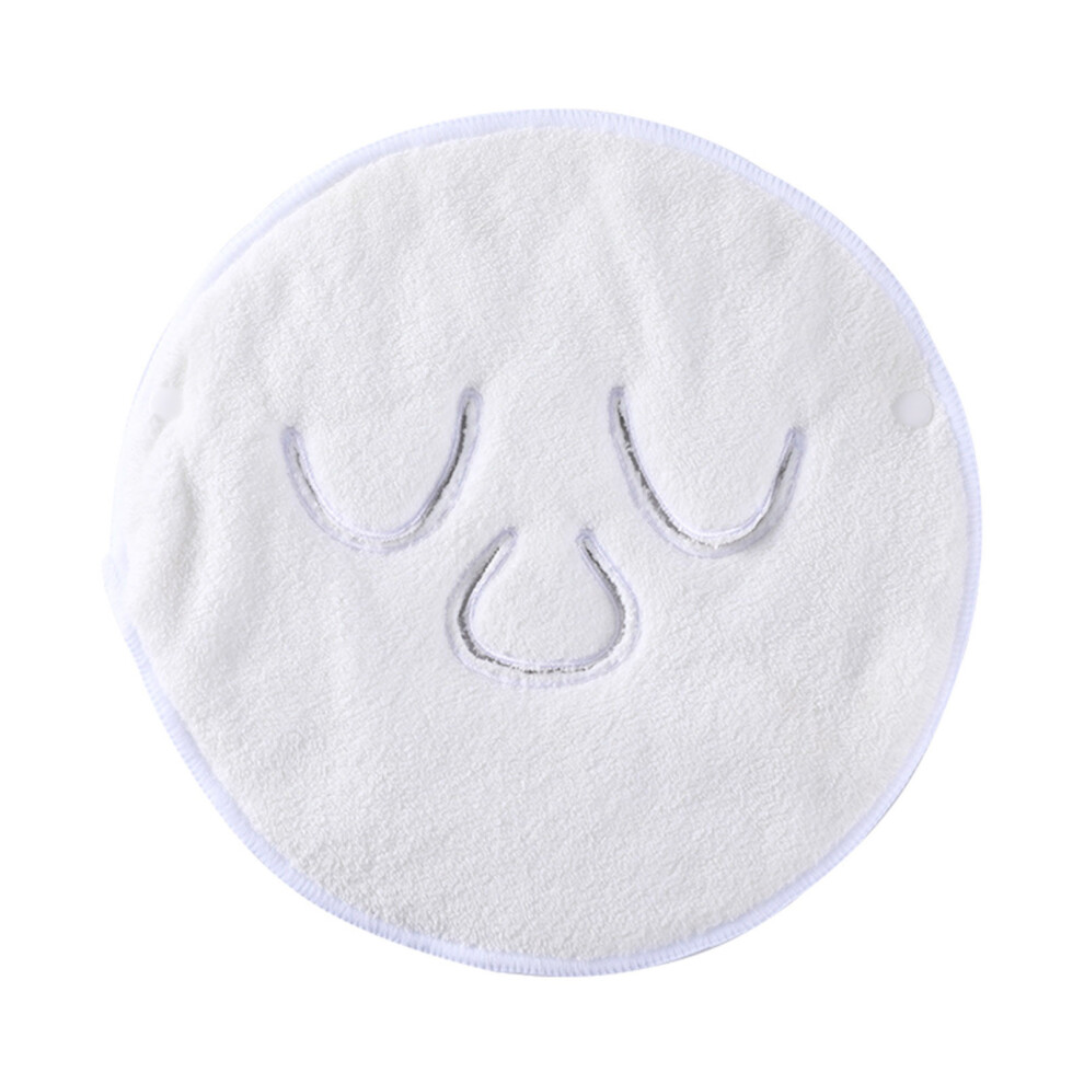White (White) Reusable Face Towel Mask Facial Towel Moisturizing Rejuvenation Beauty Mask