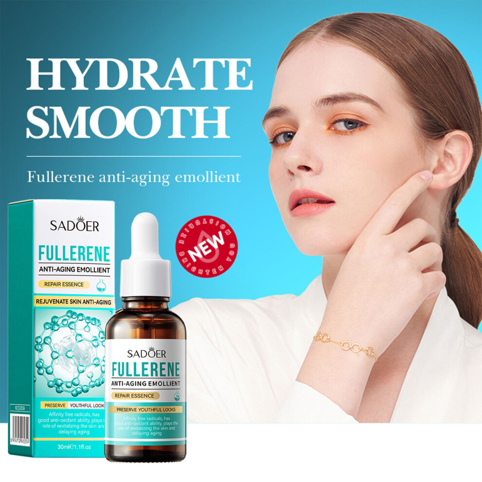 Green (Green) Fullerene Wrinkle Moisturizing Repairing Hydrating Serum - 30Ml