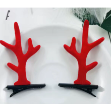 (A) Christmas Antler Hairpin Hair Accessories Children Clip Girl Hairpin Hair Accessories.
