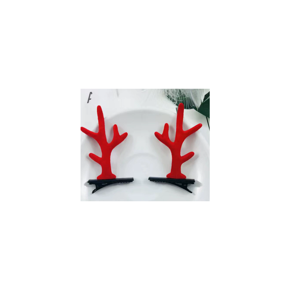 (A) Christmas Antler Hairpin Hair Accessories Children Clip Girl Hairpin Hair Accessories.