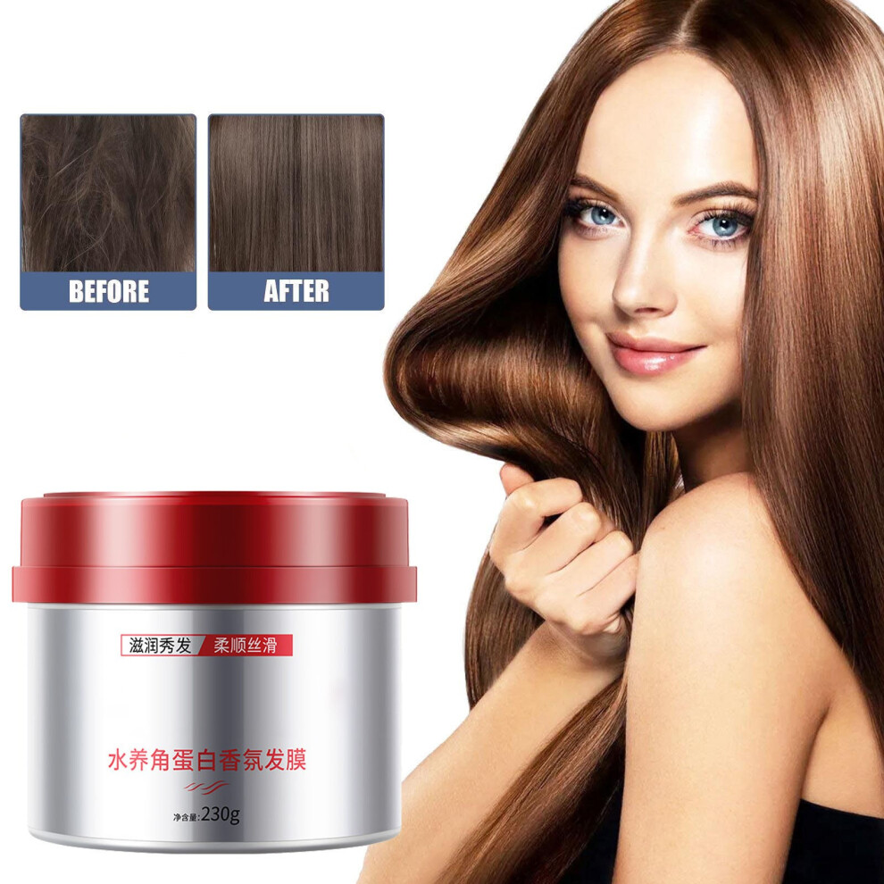 (Multicolor) Hair Repair Conditioning Argan Oil Hair Mask For Dry Damaged Hair All Hair Types 230g