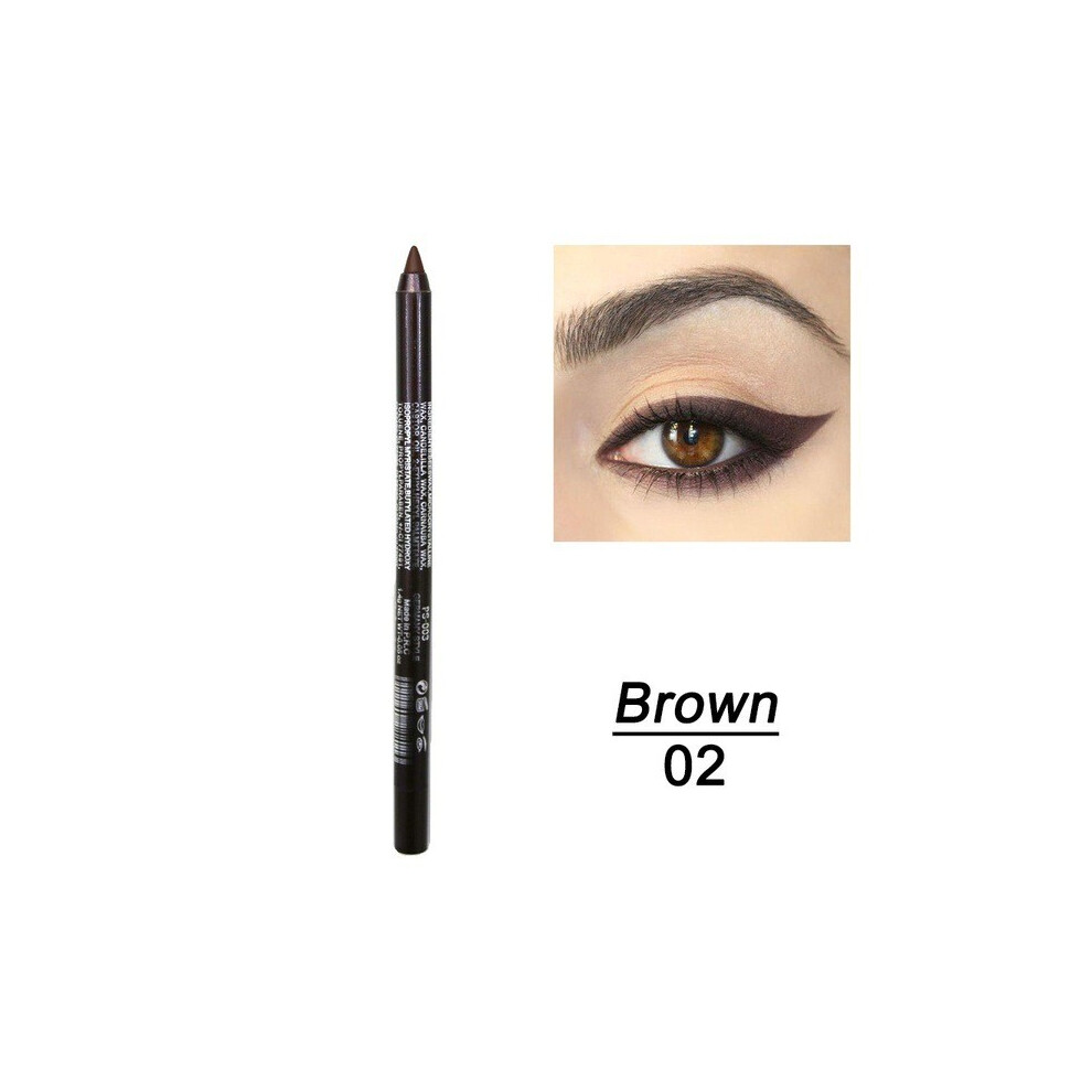 (B) Eyeliner Colorful Neon Eyeliner Pencil Pigmented Smudgeproof Long Lasting Gel Eye Liner Christmas Makeup Women Girl