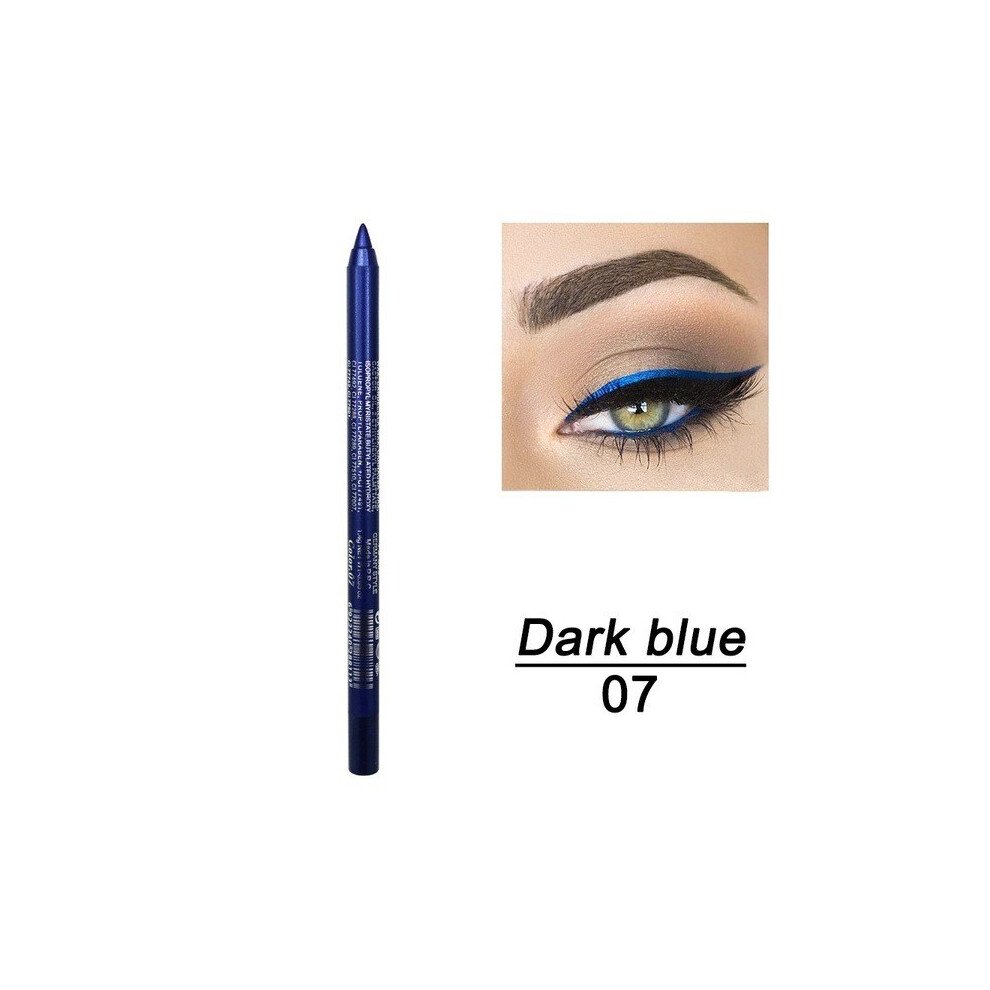 (F) Eyeliner Colorful Neon Eyeliner Pencil Pigmented Smudgeproof Long Lasting Gel Eye Liner Christmas Makeup Women Girl