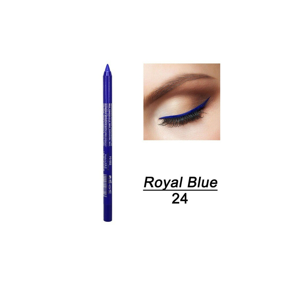 (N) Eyeliner Colorful Neon Eyeliner Pencil Pigmented Smudgeproof Long Lasting Gel Eye Liner Christmas Makeup Women Girl
