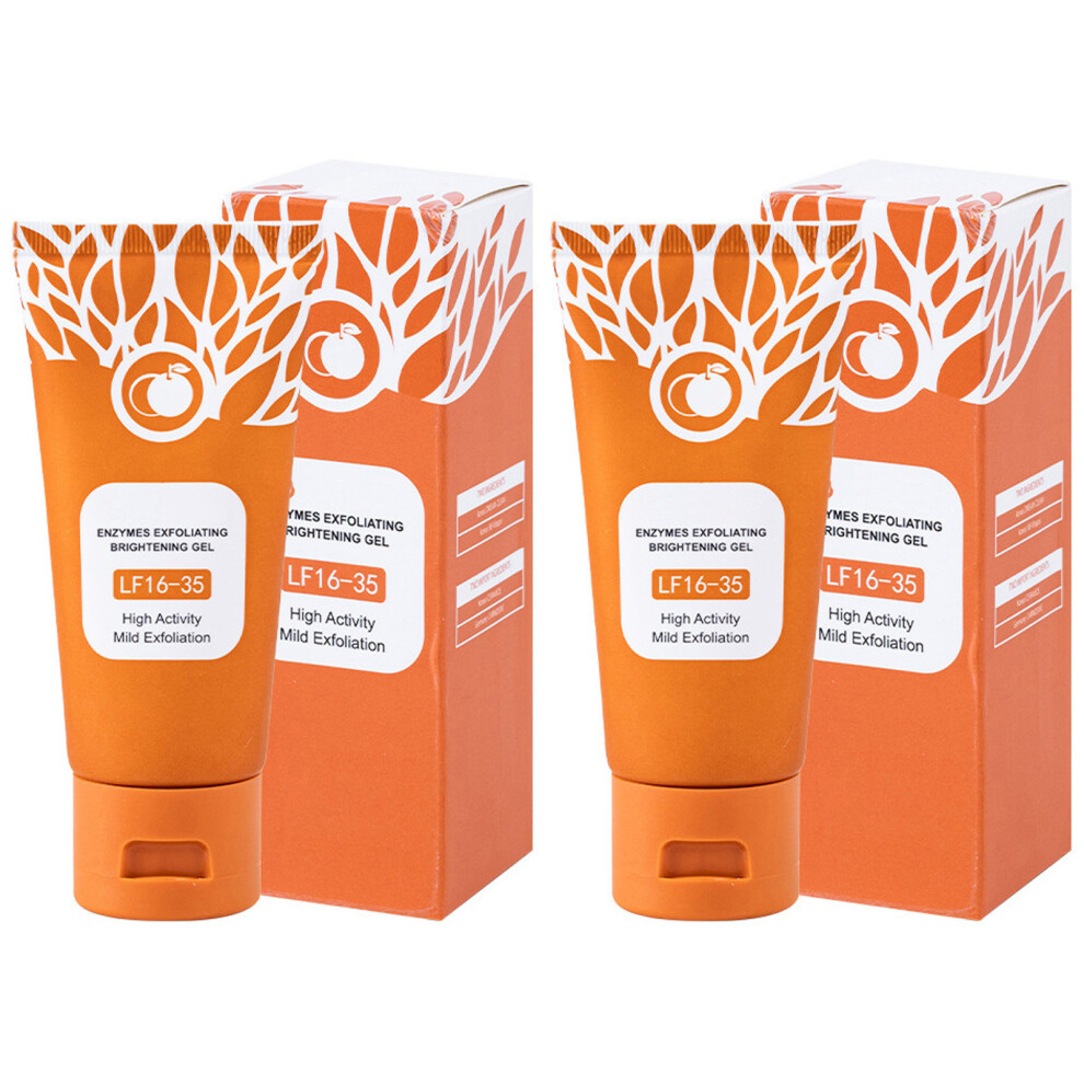 (Multicolor) 2pcs Moisturizing Smoothing Tighten Pores  Brightening Exfoliating Peeling Gel 50g