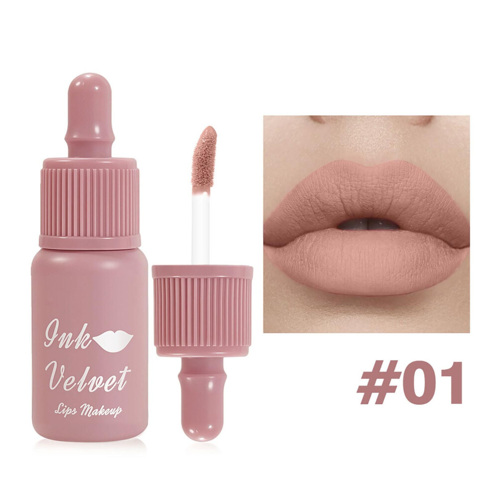 (A) 3.5ml Matte Liquid Lipstick Lip Gloss Lip Paste Makeup Holding Moisturizing Lips Not Stickys Cup Richs Color Developing Lipstick