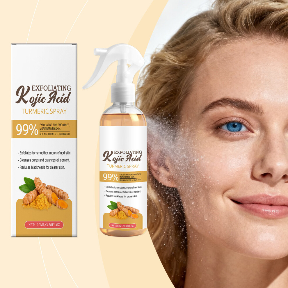 (Multicolor) Exfoliating Spray Gently Revitalizes And Brightens Portable And Easily Absorbed 100ml