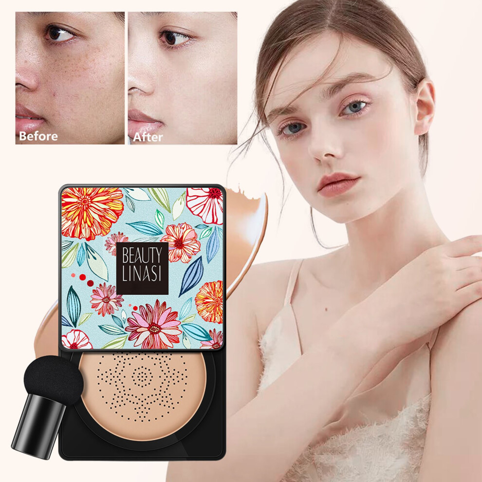 (Multicolor) Cushion Cream Brightens Concealer Sponge Natural Concealer Light