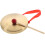 set strumento percussivo gong con martello oro 8