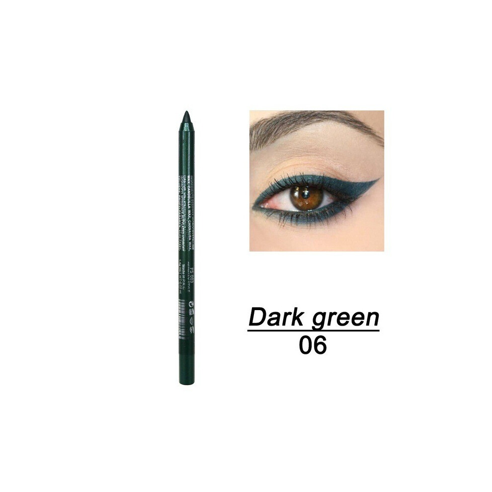 (E) Eyeliner Colorful Neon Eyeliner Pencil Pigmented Smudgeproof Long Lasting Gel Eye Liner Christmas Makeup Women Girl