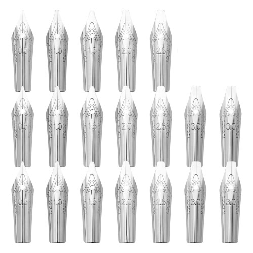 30 punte per stilografica, per calligrafia e serbatoio
