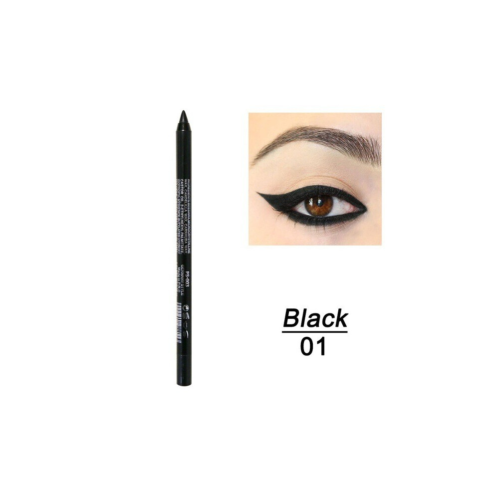 (A) Eyeliner Colorful Neon Eyeliner Pencil Pigmented Smudgeproof Long Lasting Gel Eye Liner Christmas Makeup Women Girl