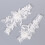 1 Western bruiloft bruidsgarter met kanten bloem versiering, wit 11